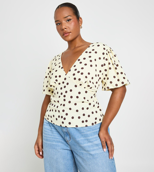 boohoo  Tops - Light Yellow Tops