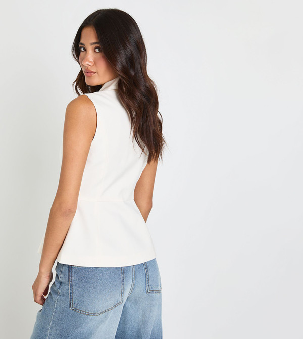 boohoo  Jackets & Coats - White Waistcoats