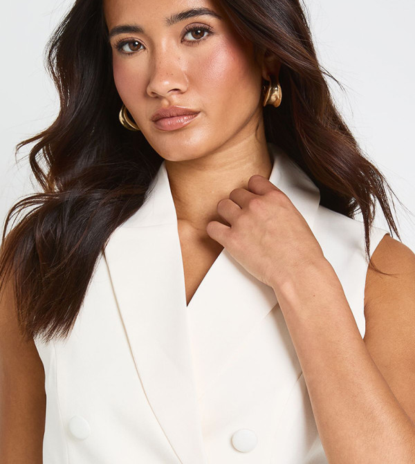boohoo  Jackets & Coats - White Waistcoats