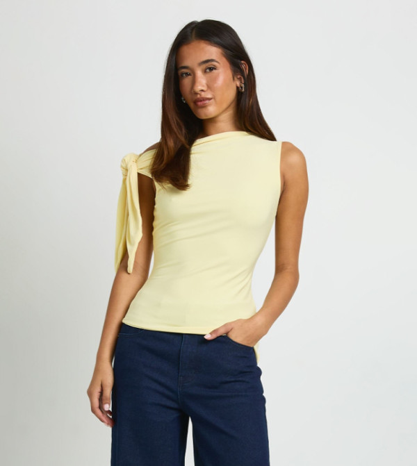 boohoo  Sleeveless Tops - Yellow Sleeveless Tops