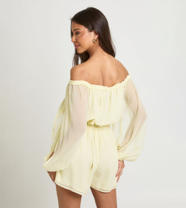 بوهو  بلاي سوت  - أصفر Playsuits
