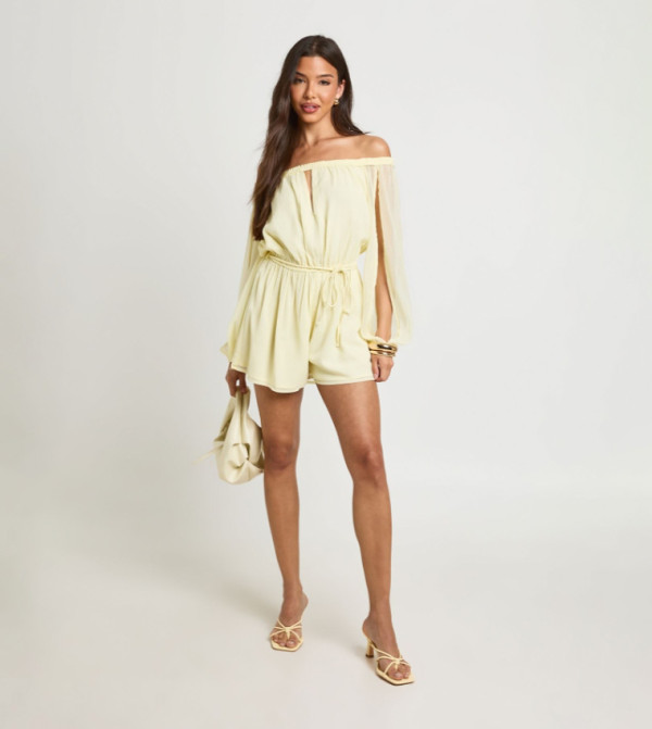 بوهو  بلاي سوت  - أصفر Playsuits