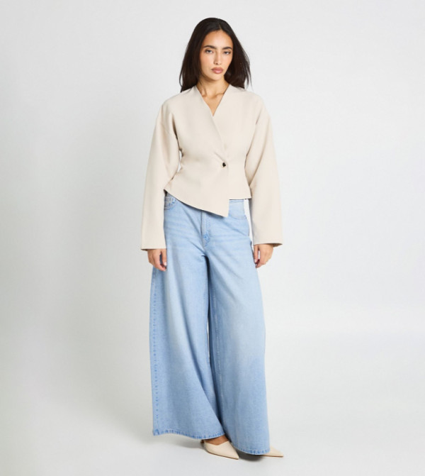 بوهو  توبات كاجوال  - بيج Casual Tops