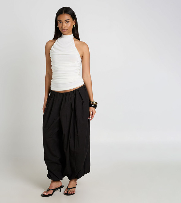 boohoo Sleeveless Tops - White Sleeveless Tops