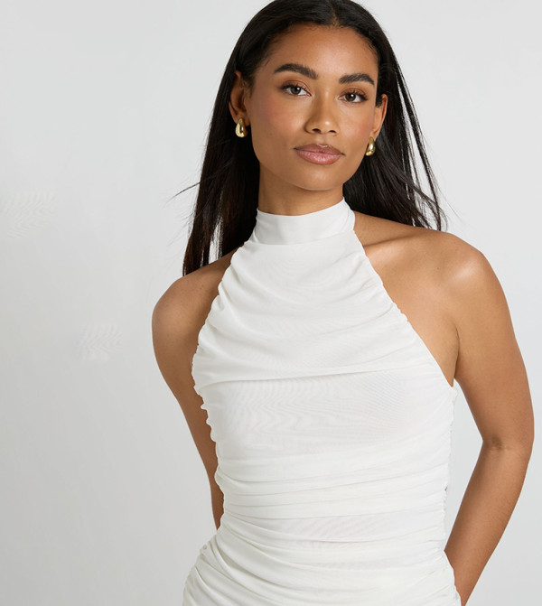boohoo Sleeveless Tops - White Sleeveless Tops
