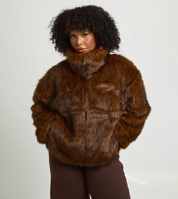 boohoo  Jackets & Coats - Brown Jackets & Coats
