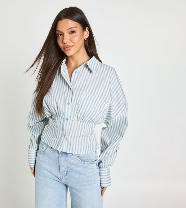 boohoo summer-tailoring - Blue Shirts