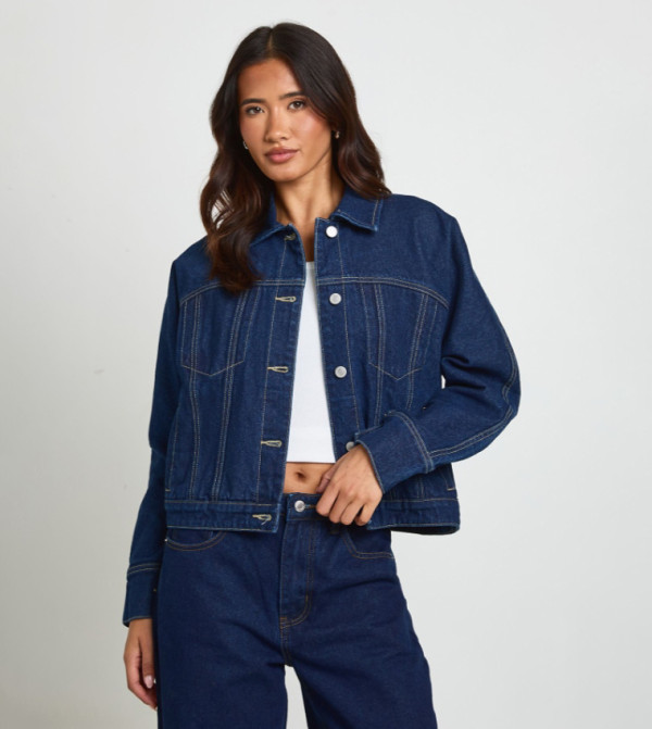 boohoo  Denim Jackets - Blue Denim Jackets
