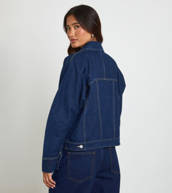 boohoo  Denim Jackets - Blue Denim Jackets