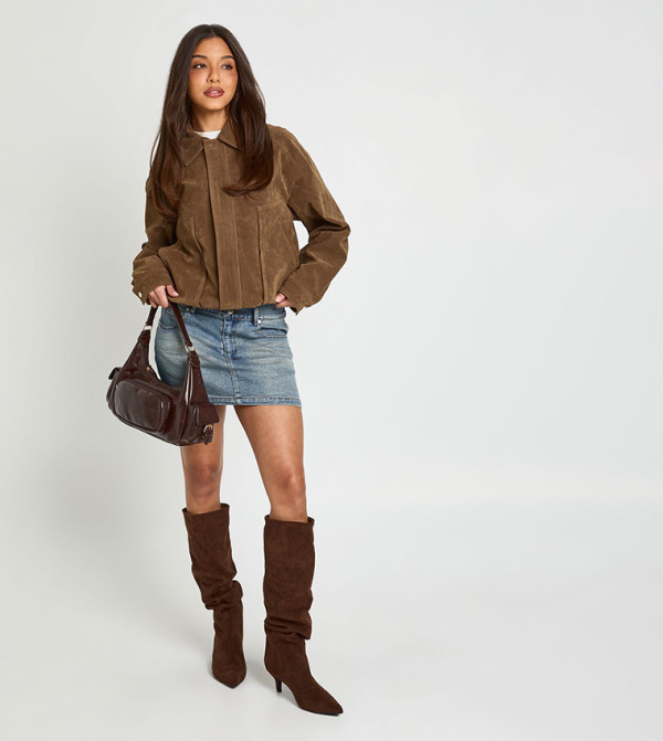 بوهو  تنانير - أزرق Mini Skirts