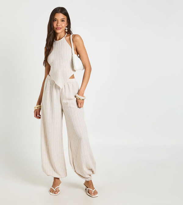 boohoo  Swimwear - Beige Beachwear & Accessories