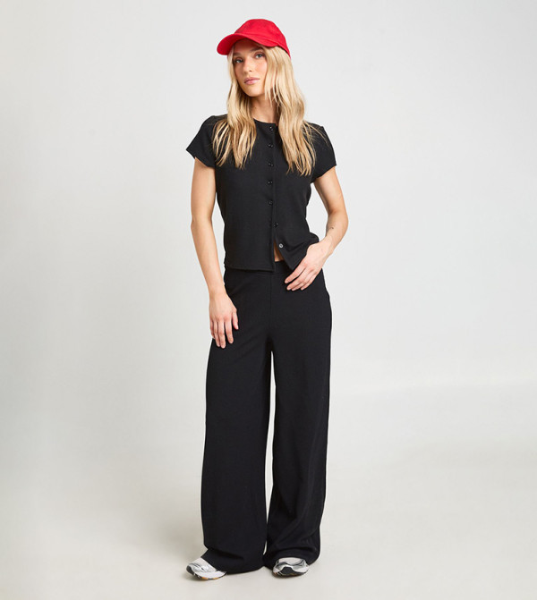 بوهو  co-ord-sets - أسود Co-Ord Set