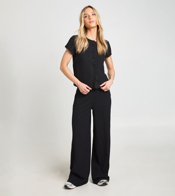 بوهو  co-ord-sets - أسود Co-Ord Set
