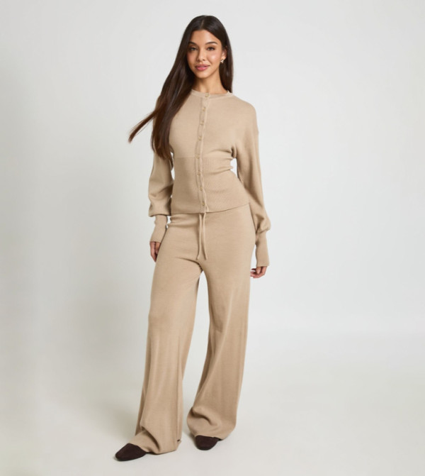 boohoo  Co-Ord Set - STONE Co-Ord Set