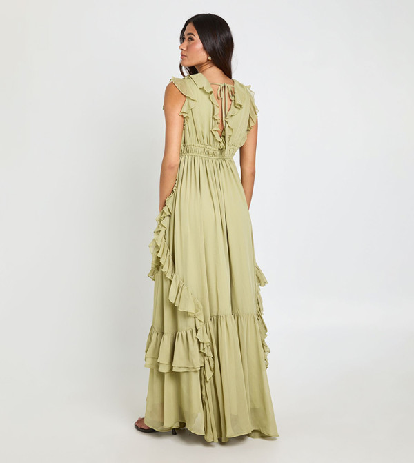 boohoo romance-lace-edits - Green Maxi Dresses