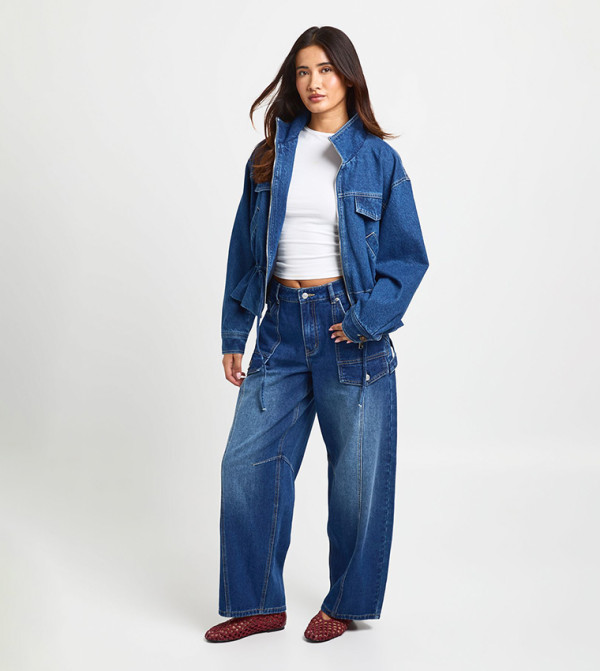 boohoo  Denim Jackets - Blue Denim Jackets