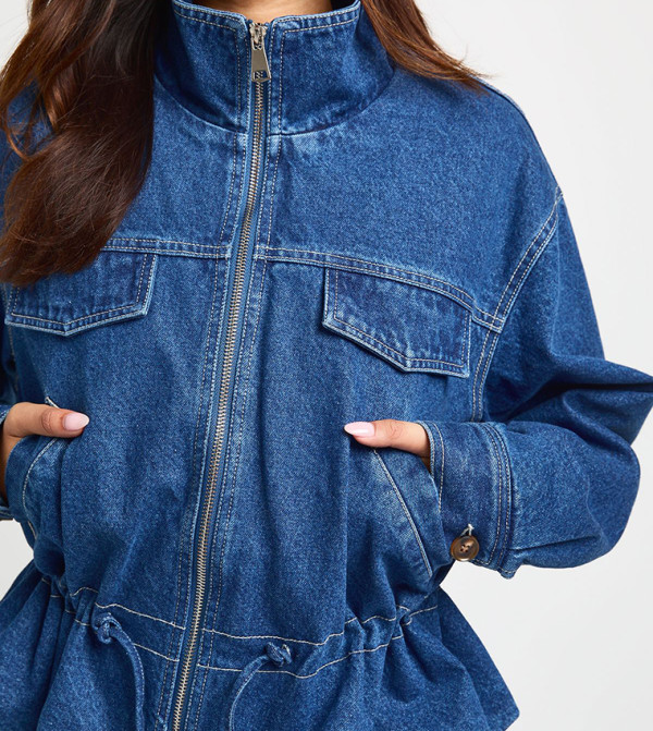 boohoo  Denim Jackets - Blue Denim Jackets
