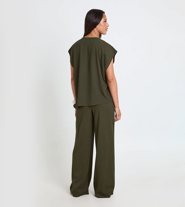 بوهو  أطقم ملابس - كاكي Co-Ord Set