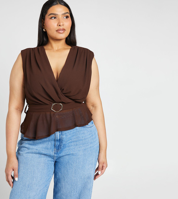 boohoo  Tops - Brown Tops