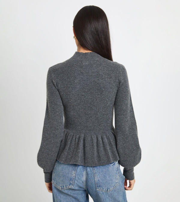 بوهو  سترات - رمادي Turtle neck Sweaters