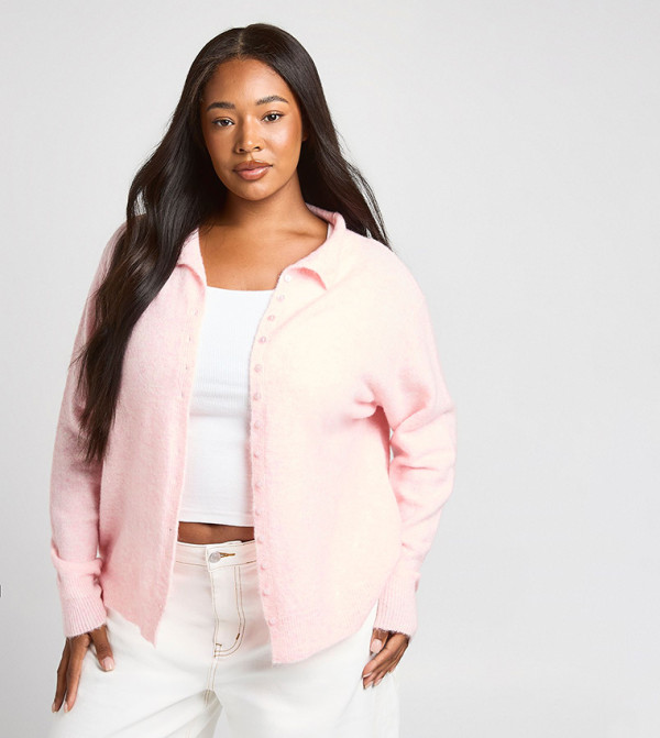 boohoo  Sweaters & Cardigans - Pink Sweaters & Cardigans