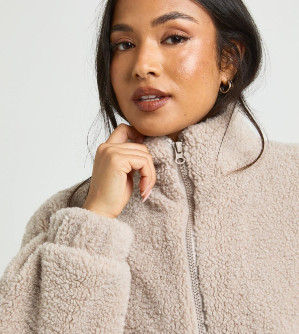 boohoo  Casual Jackets - Beige Casual Jackets