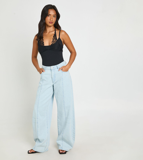 boohoo  Bodysuit - BLACK Bodysuit