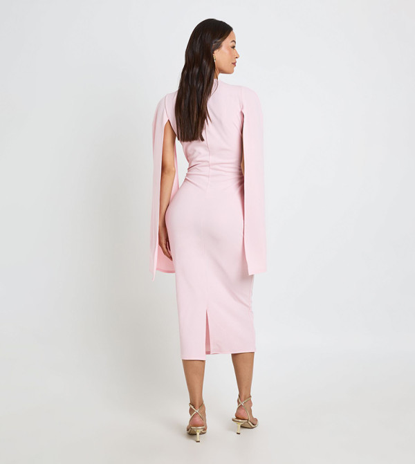 بوهو  modest-dressing - وردي Midi Dresses