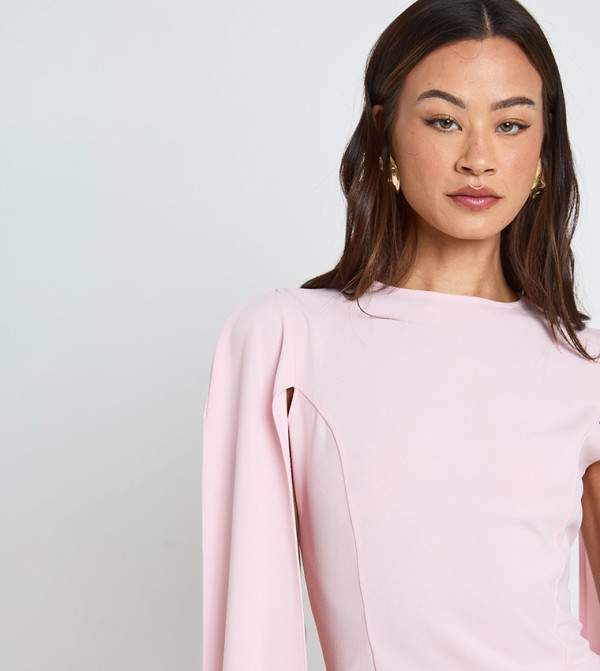 بوهو  modest-dressing - وردي Midi Dresses