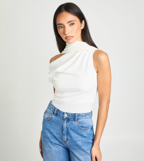 boohoo Bodysuit - White Bodysuit