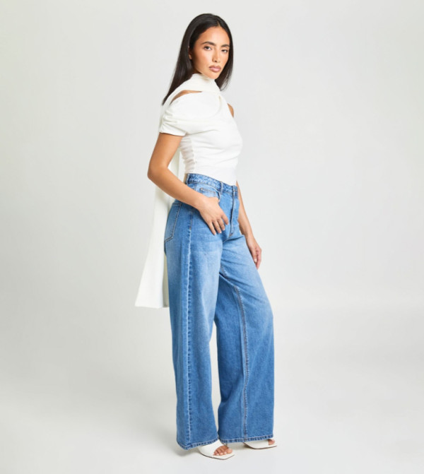 boohoo Bodysuit - White Bodysuit