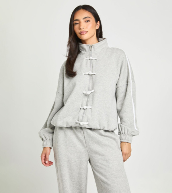 boohoo  Jackets & Coats - Grey Casual Jackets