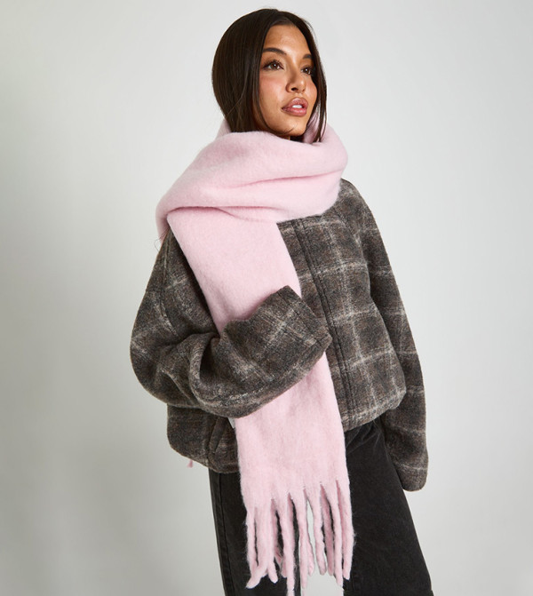 boohoo  Blanket Scarves - Pink Blanket Scarves