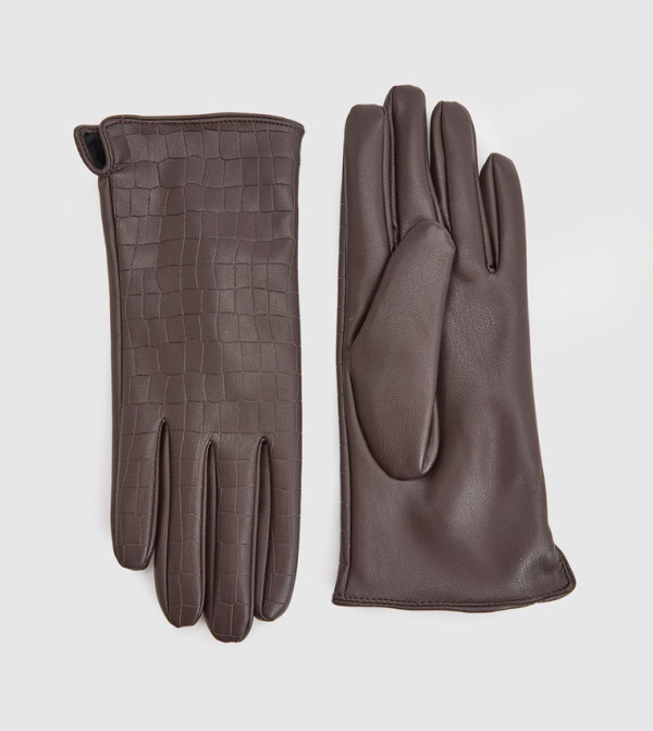 boohoo  Leather - Brown Leather