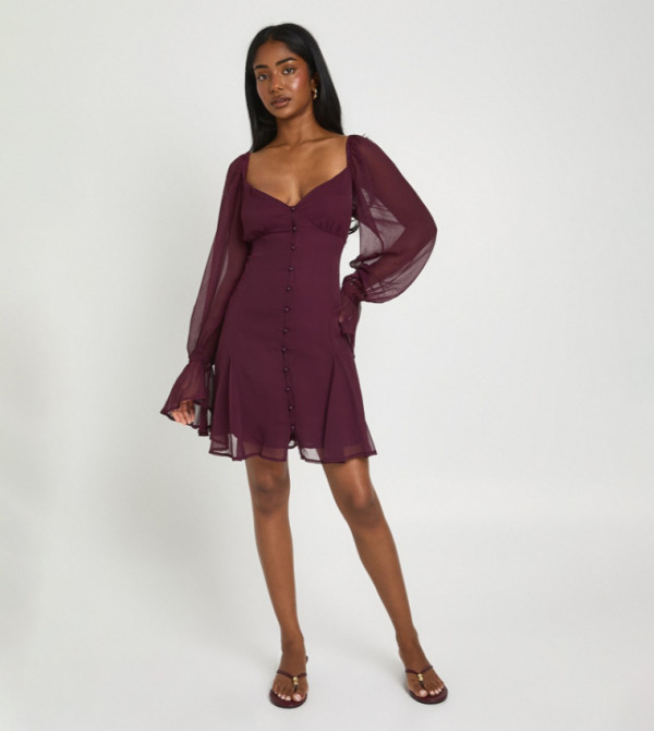 boohoo  Mini Dresses - Purple Mini Dresses