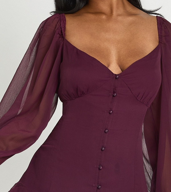 boohoo  Mini Dresses - Purple Mini Dresses