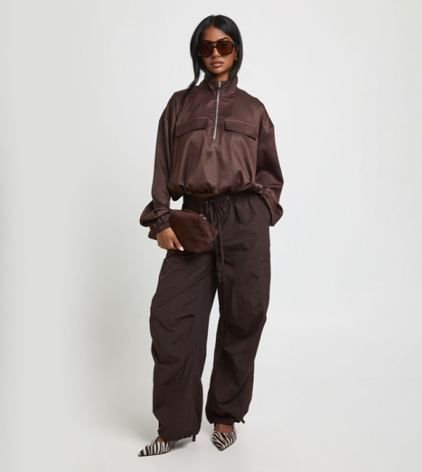 boohoo  Casual Tops - Dark Brown Casual Tops