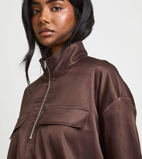 boohoo  Casual Tops - Dark Brown Casual Tops