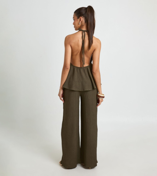 boohoo  Co-Ord Set - Khaki Co-Ord Set