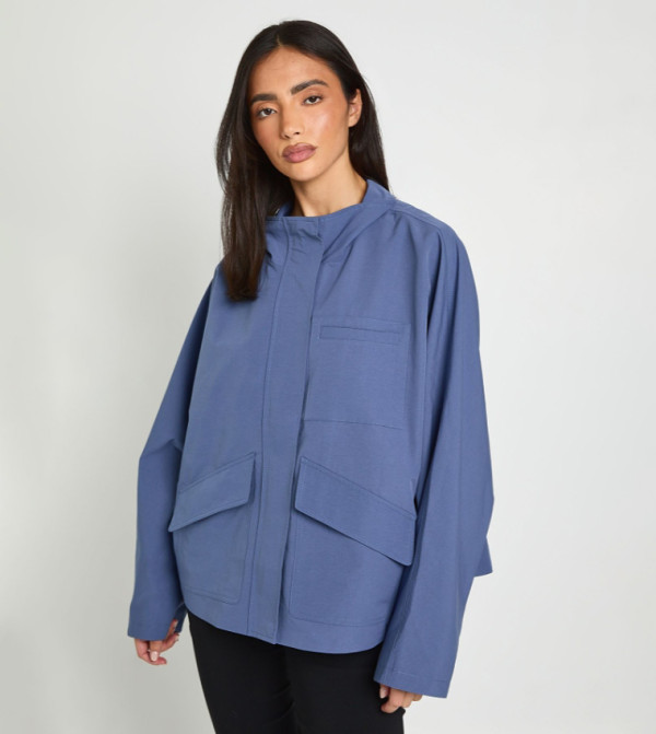 boohoo  Casual Jackets - Blue Casual Jackets