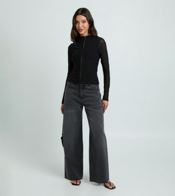بوهو dark-romantic - أسود Casual Tops
