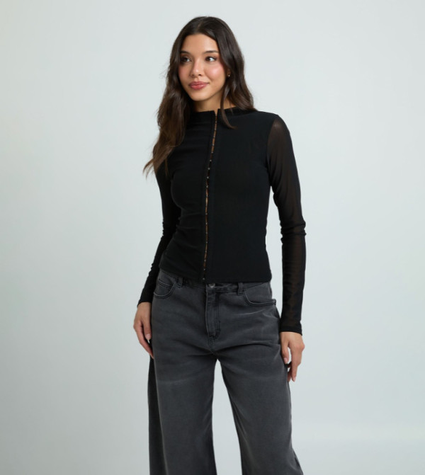 بوهو dark-romantic - أسود Casual Tops