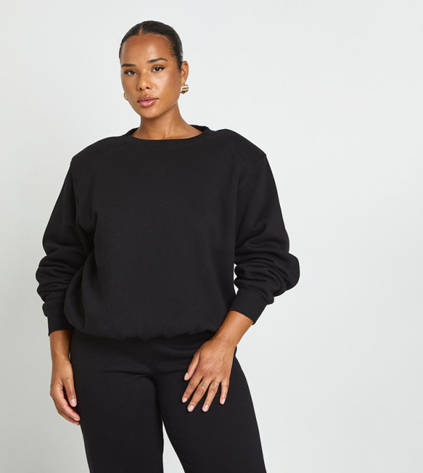 boohoo  Hoodies & Sweatshirts - BLACK Hoodies & Sweatshirts