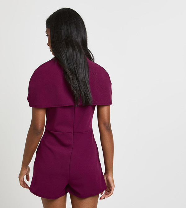 بوهو  افرولات وجمبسوت - أحمر Playsuits