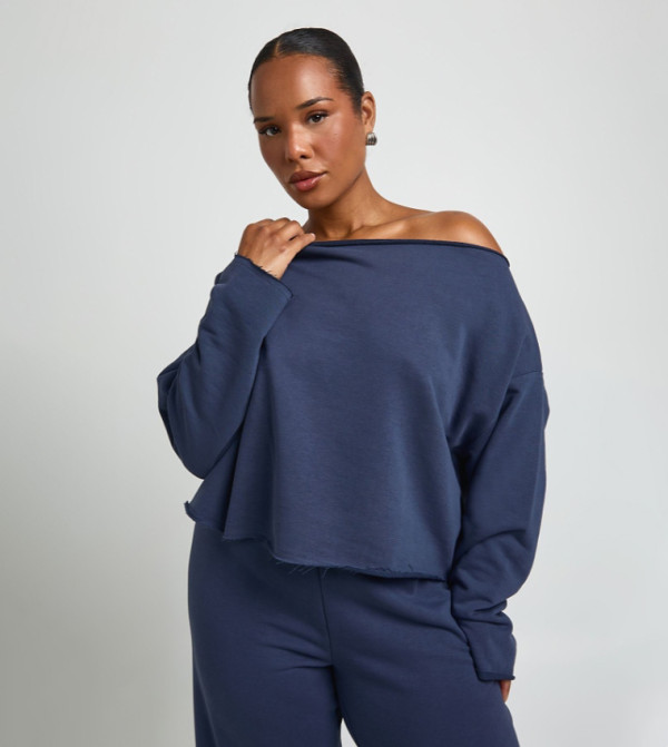 boohoo  Hoodies & Sweatshirts - Navy Hoodies & Sweatshirts