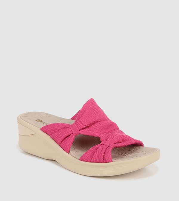 Bzees  - Pink Wedge Sandals