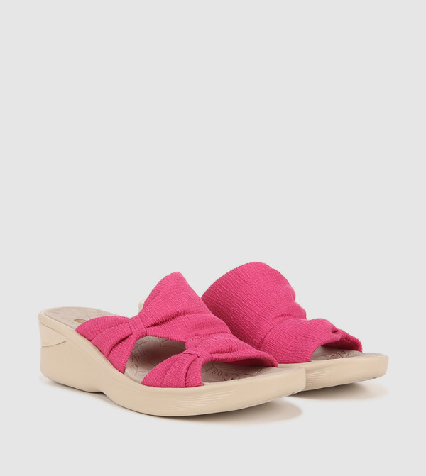 Bzees  - Pink Wedge Sandals