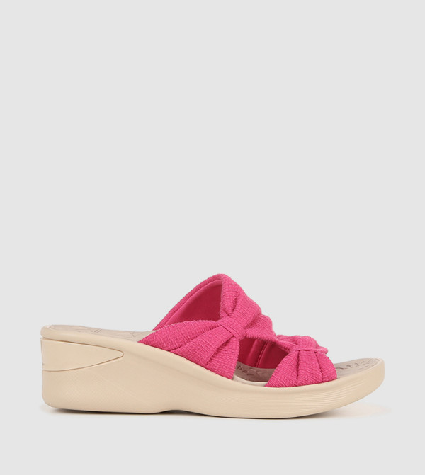 Bzees  - Pink Wedge Sandals