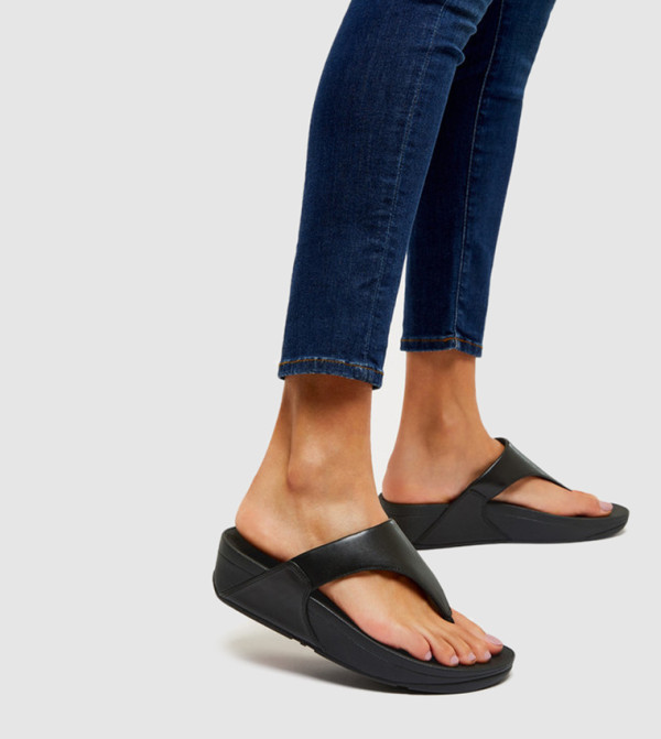 FitFlop FitFlop - Black Wedge Sandals