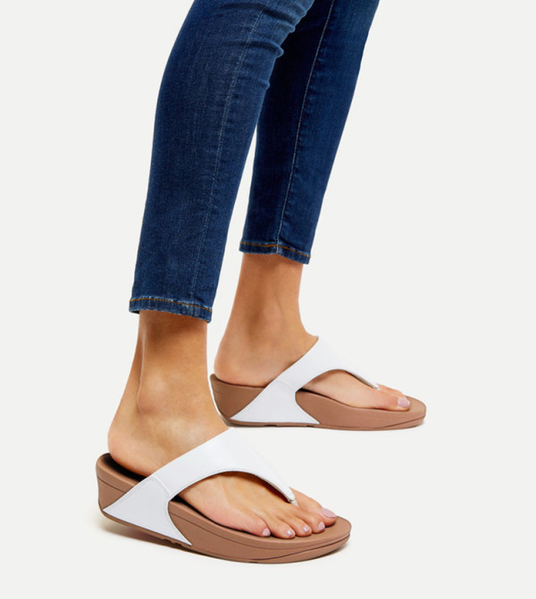 FitFlop Casual Sandals - White Wedge Sandals